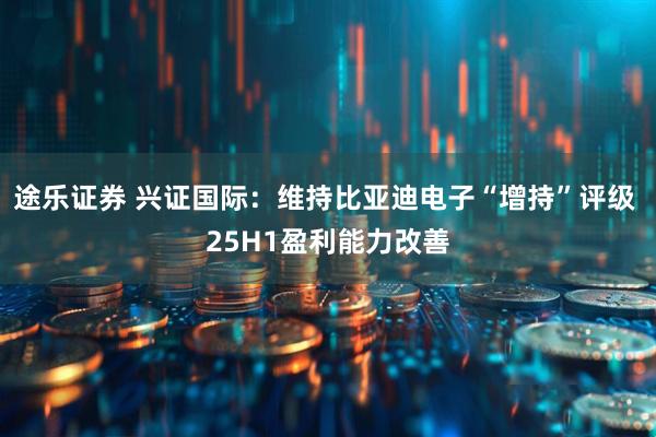 途乐证券 兴证国际：维持比亚迪电子“增持”评级 25H1盈利能力改善